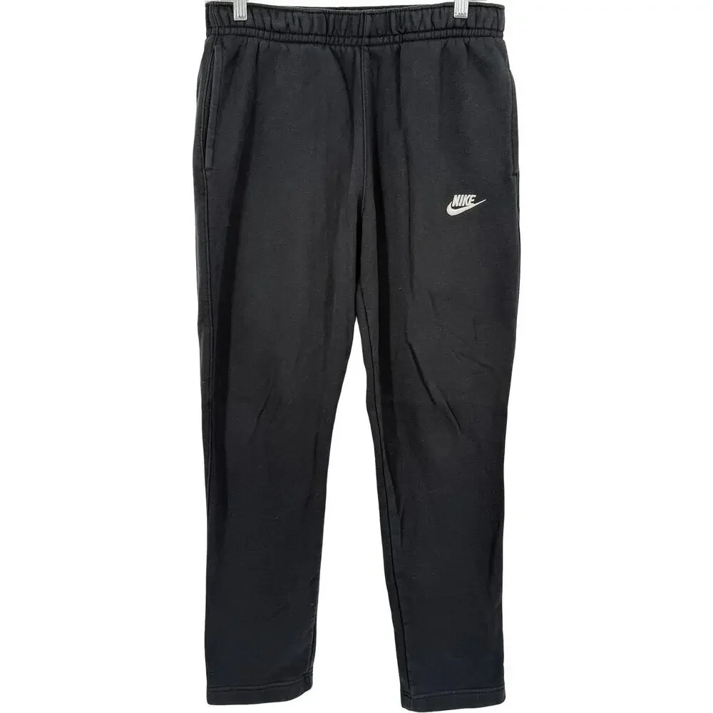 Men's Black Embroidered NSW Nike Sportswear Club Fleece Sweatpants~ M BV2707-010